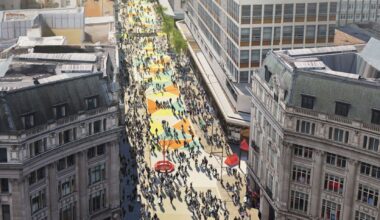 Pedestrianised Oxford Street