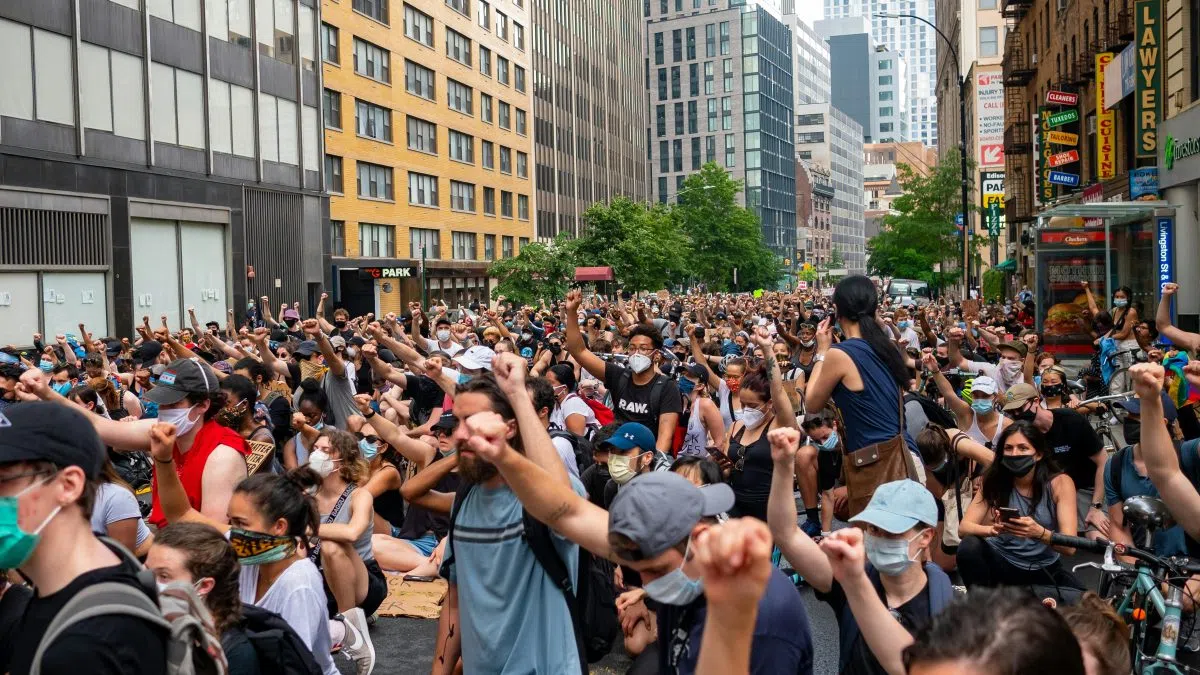 Defence protest in downtown London has finished