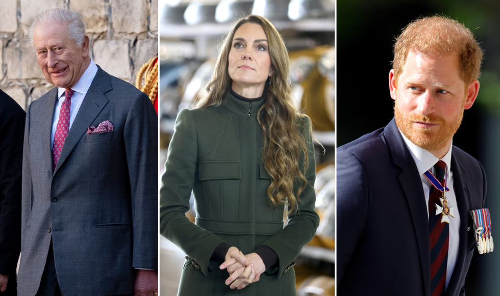 Prince Harry, Princess Kate and King Charles