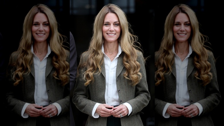 Princess Catherine smiling at the Natural History Museum