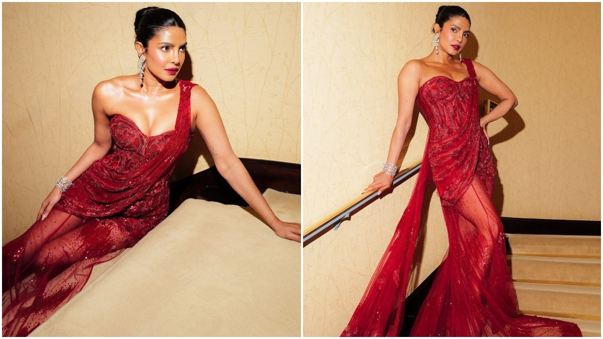 Priyanka Chopra’s red-hot look turns up the heat at London Diwali Ball