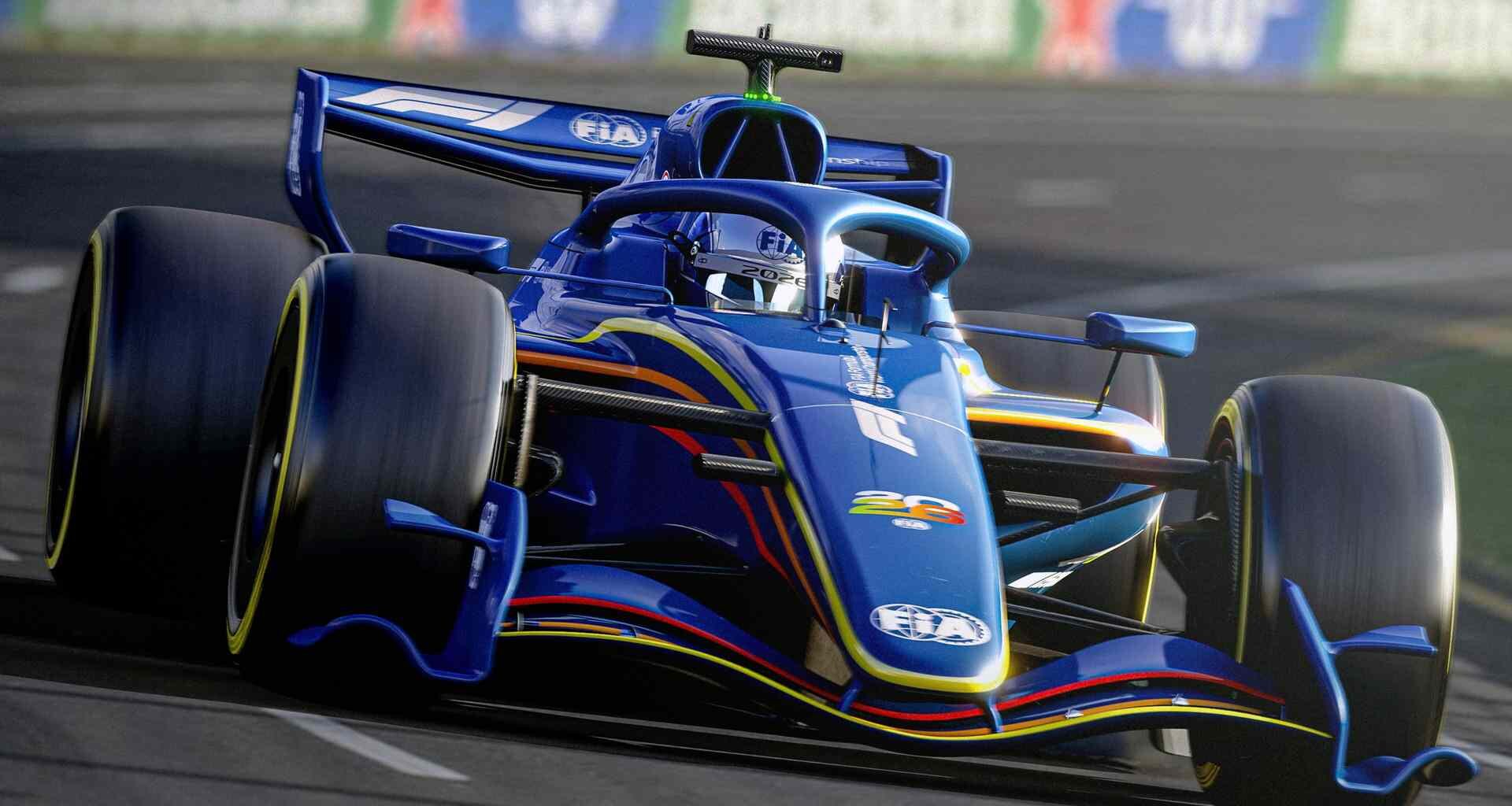 2026 Formula 1 car rendering