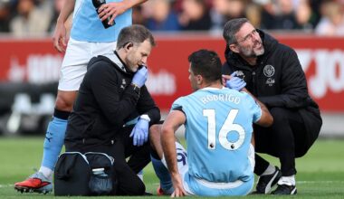 Rodri to withdraw from Spain squad after going off injured in Manchester City’s win over Brentford