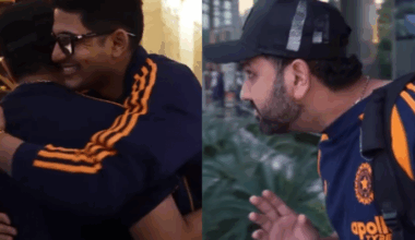 Rohit Sharma Bows to Virat Kohli, Hugs Shubman Gill as Team India Departs for Australia (VIDEO)