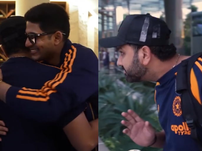 Rohit Sharma Bows to Virat Kohli, Hugs Shubman Gill as Team India Departs for Australia (VIDEO)