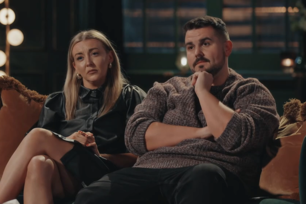 dean and sarah choose to leave during the commitment ceremony on mafs uk 2025