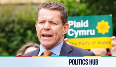 Politics latest: Plaid Cymru leader to call on Welsh voters to kick out Labour and stop Reform UK | Politics News