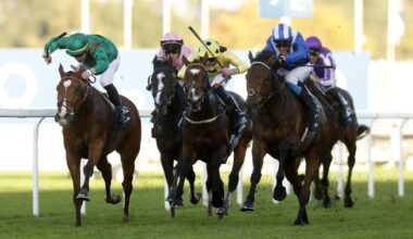 Anmaat (right) won the 2024 Champion Stakes