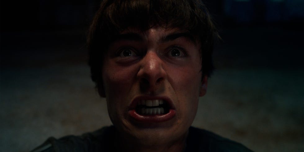 Noah Schnapp as Will Byers in Stranger Things season 5 noah schnapp looking angry in stranger things season 5