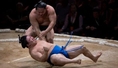 London hosts major sumo wrestling tournament, second ever outside of Japan