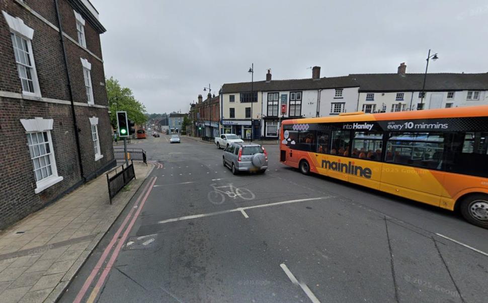 Swan Square, Burslem, Stoke-on-Trent, appraoaching from Wedgewood Street Swan Square, Burslem, Stoke-on-Trent, appraoaching from Wedgewood Street