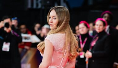 Sydney Sweeney Wears a Custom Pink Gown to London Film Festival