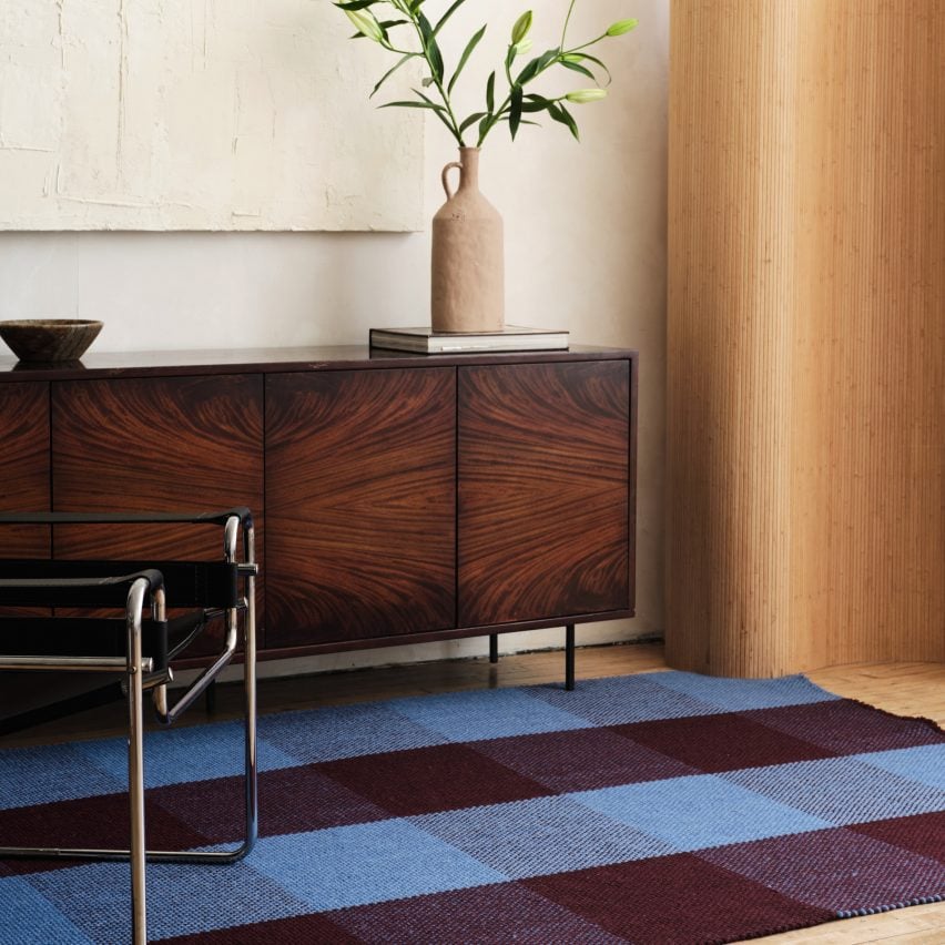 Tartan Shuttle Weave rug by Cicil