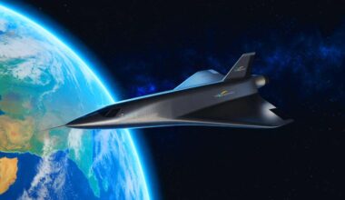 Illustration of the Dream Chaser spaceplane preparing for its first orbital flight as a free flier.