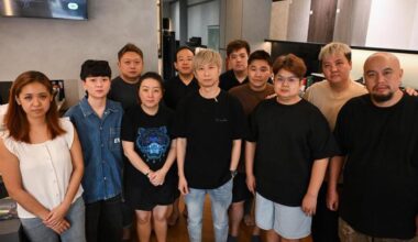 Some of the interior designers who said they were owed commissions gathered on Aug 28 to share their plight with the media.