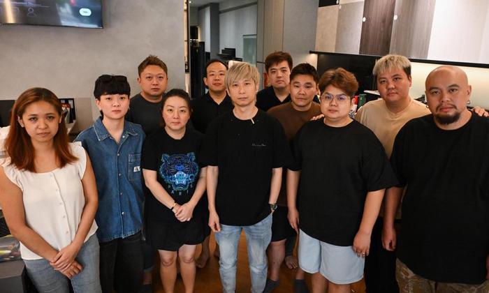 Some of the interior designers who said they were owed commissions gathered on Aug 28 to share their plight with the media.