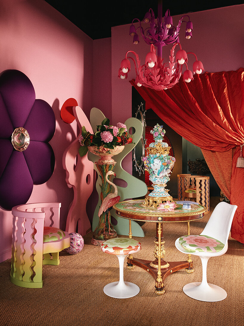 inflatable sculptures reimagine antiques as expressions of paradox in paris' iconic flea market