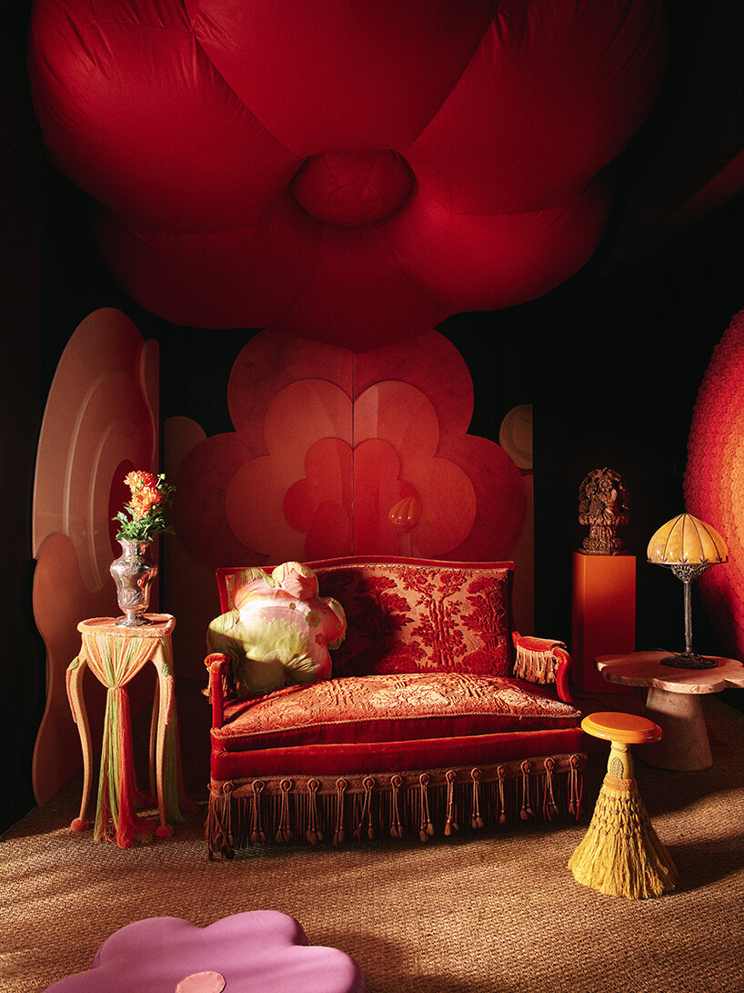 inflatable sculptures reimagine antiques as expressions of paradox in paris' iconic flea market