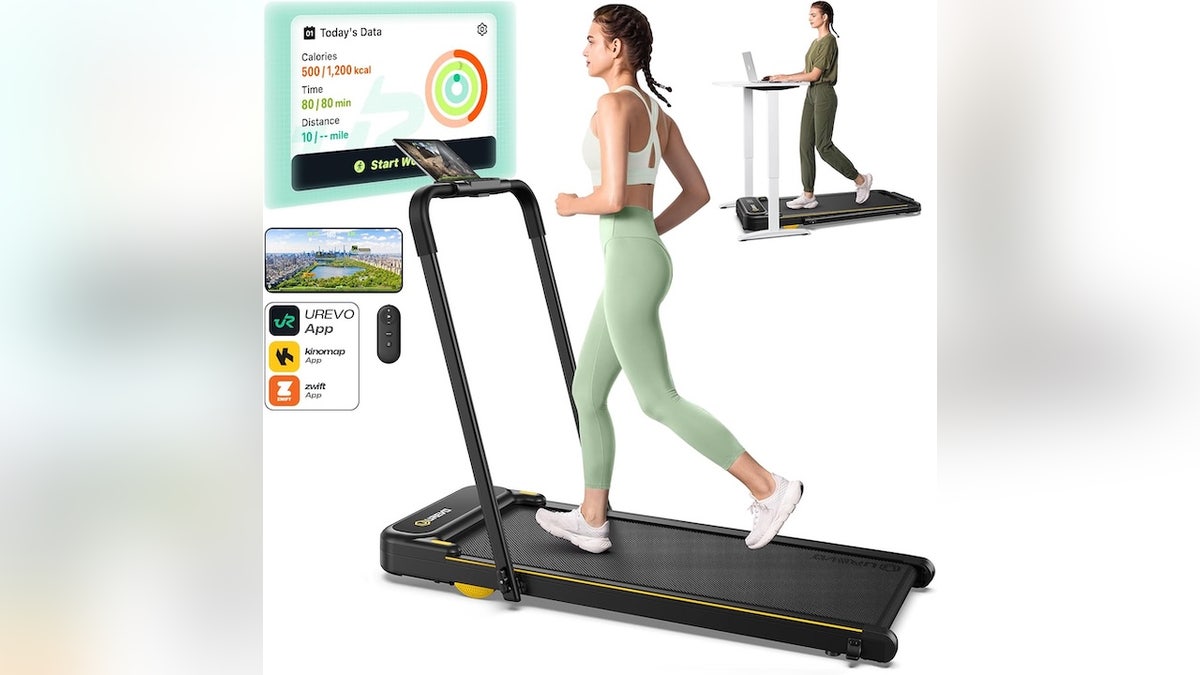 This walking pad has a quiet motor.