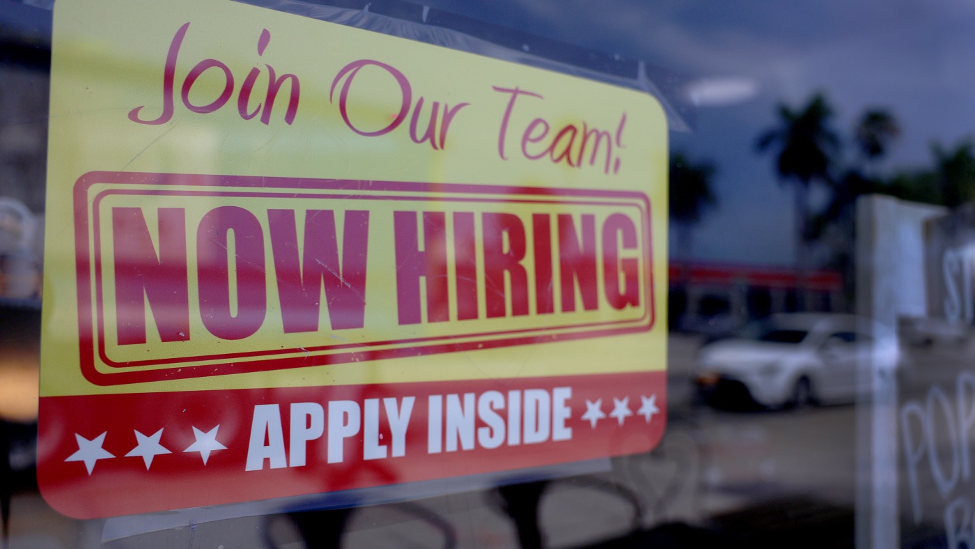 BLS revision shows hiring was overstated by 911,000 jobs : NPR