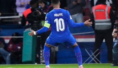 Mbappé scores but limps off late in France's World Cup qualifying win. Germany gets boost