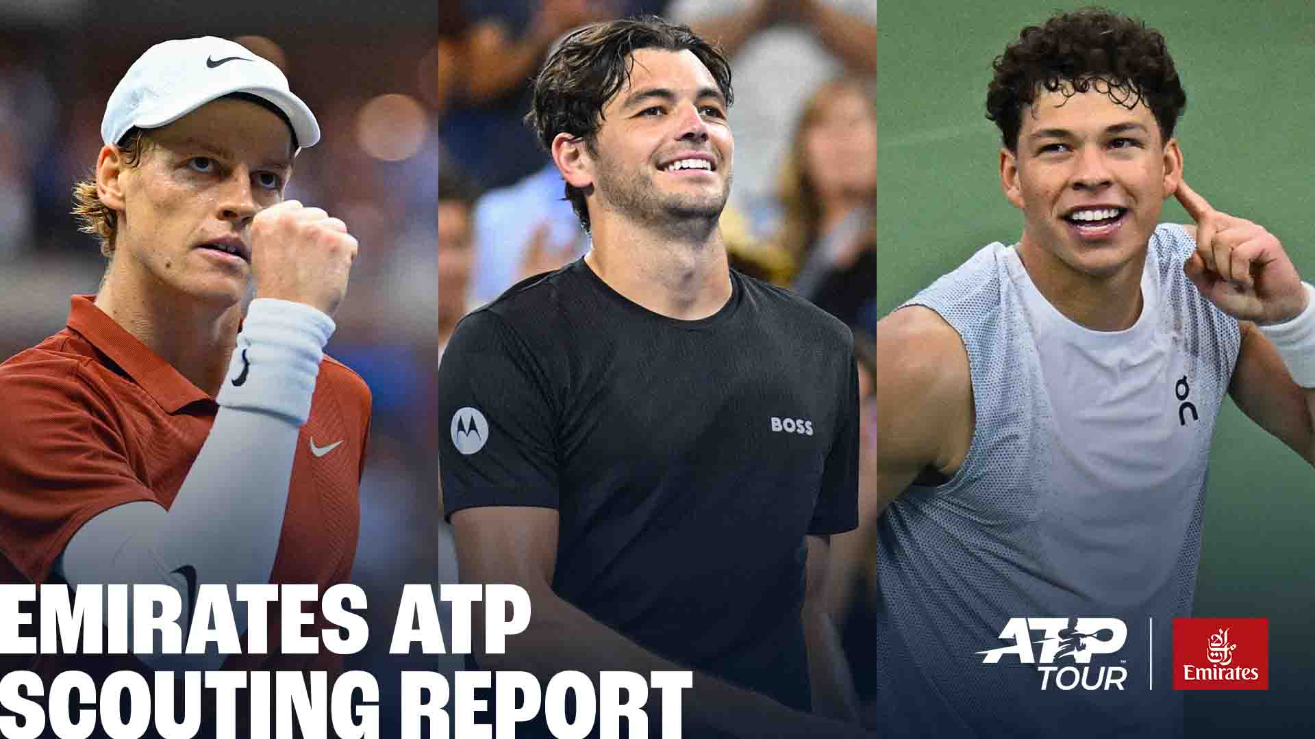 Jannik Sinner, Taylor Fritz and Ben Shelton are all in action on the ATP Tour this week. 