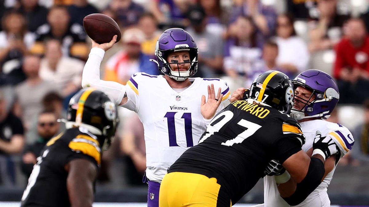 Carson Wentz in action