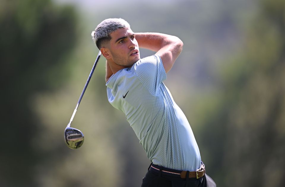 Alcaraz has made golf his favourite passtime in recent months