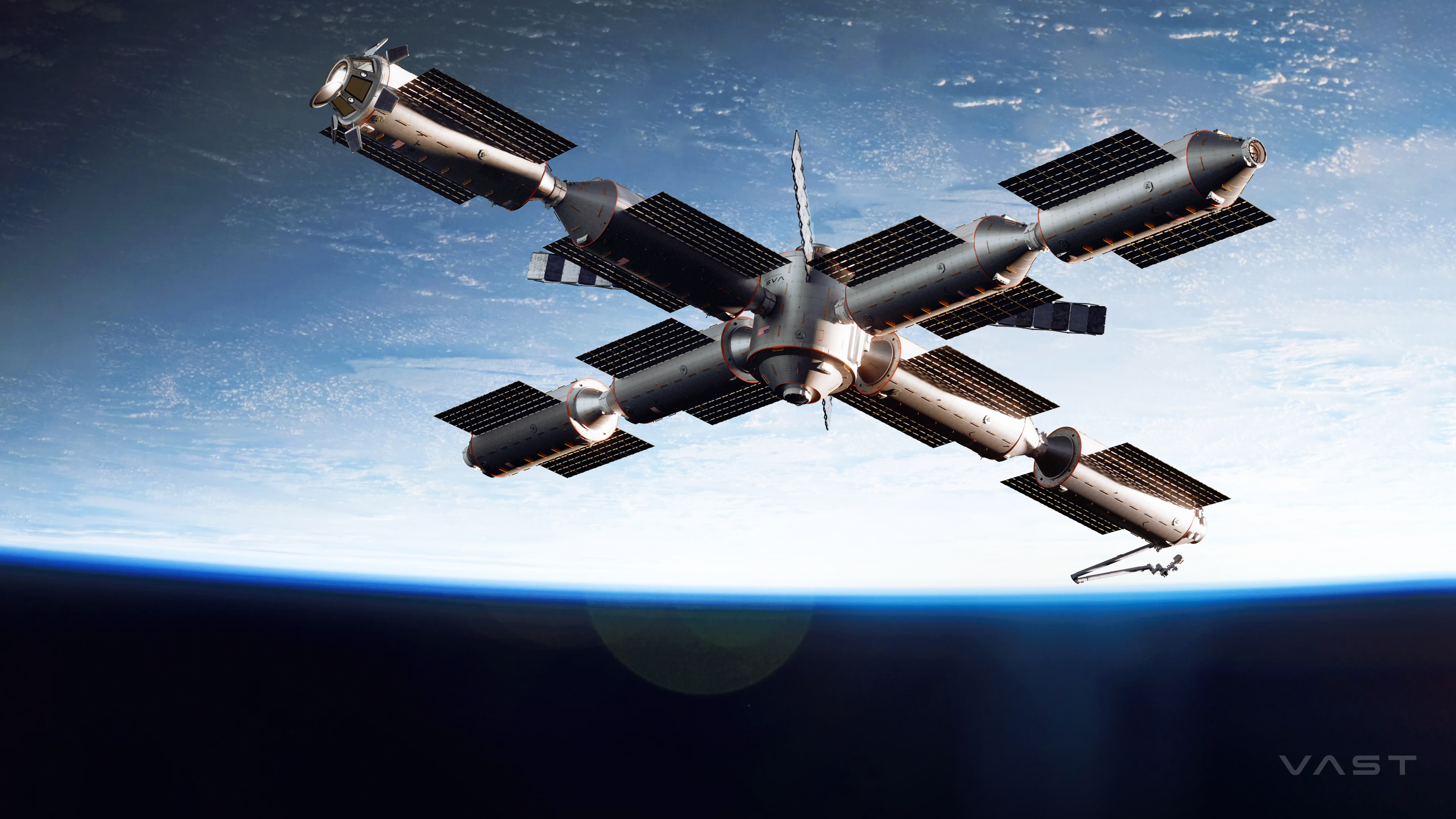 Illustration of the Vast Space Have-2 space station configuration.