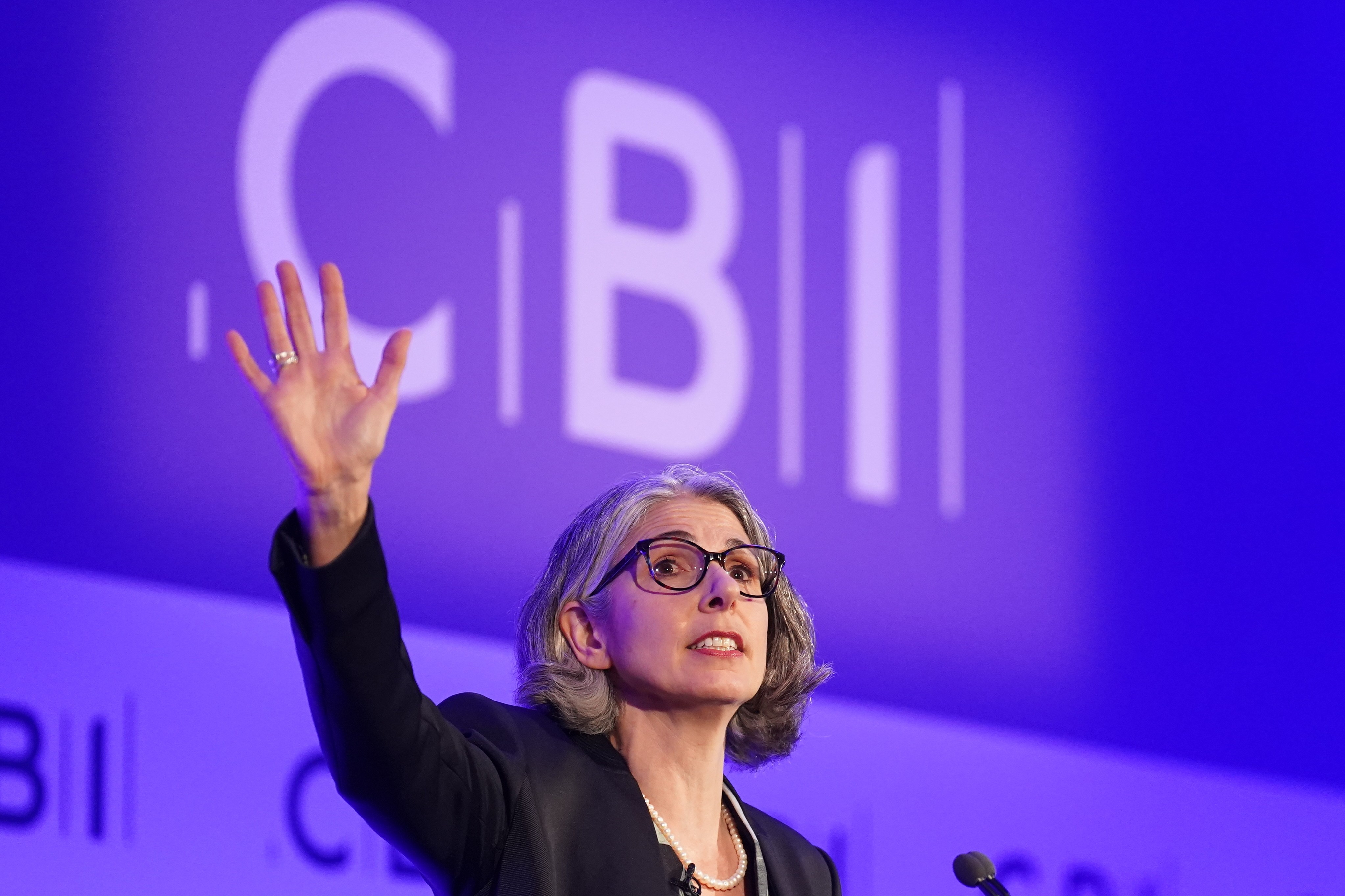 Rain Newton-Smith, chief executive of the Confederation of British Industry (CBI), speaking at the CBI conference.
