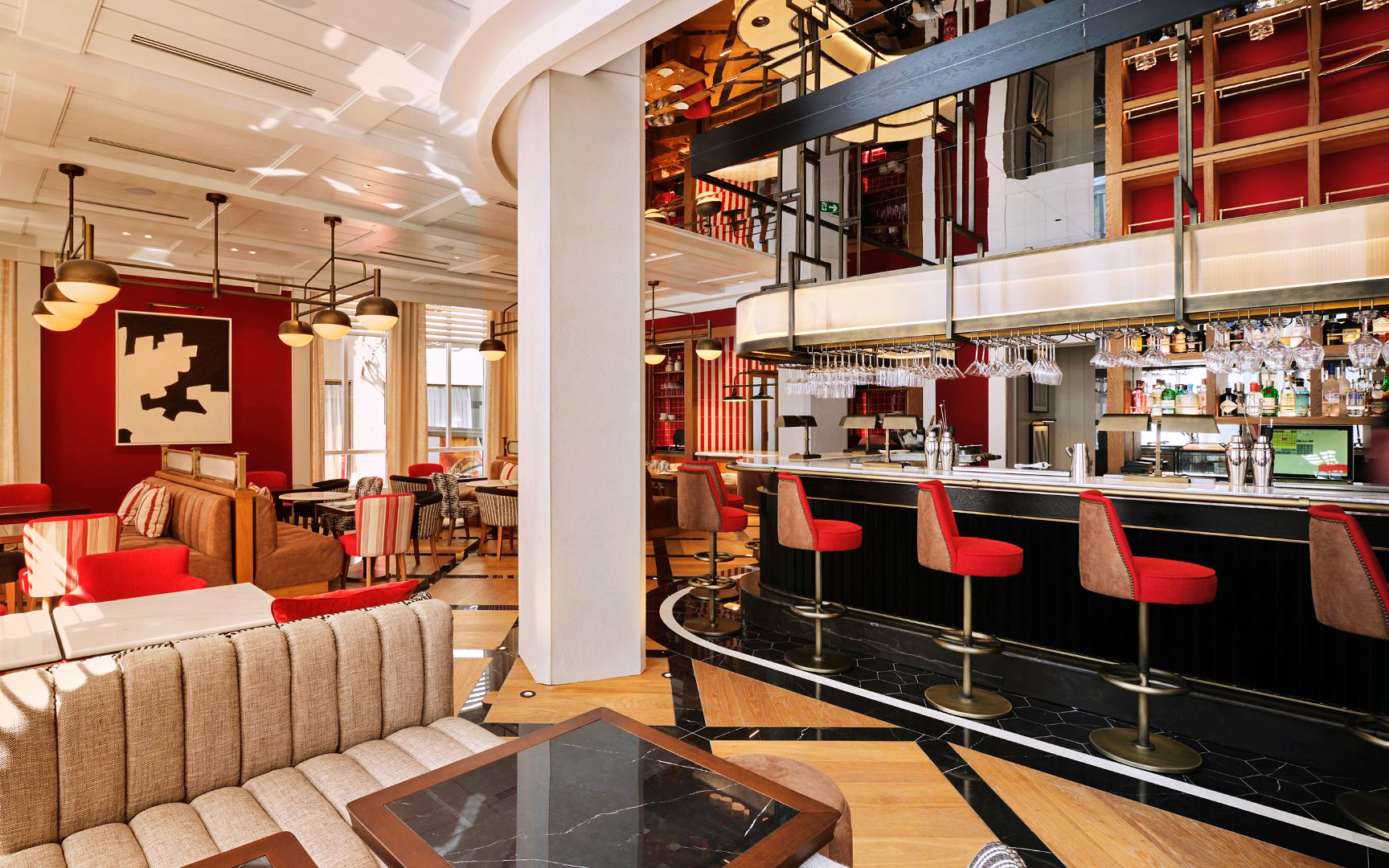 The Place of Bankers Bar at Estimar hotel in Valencia