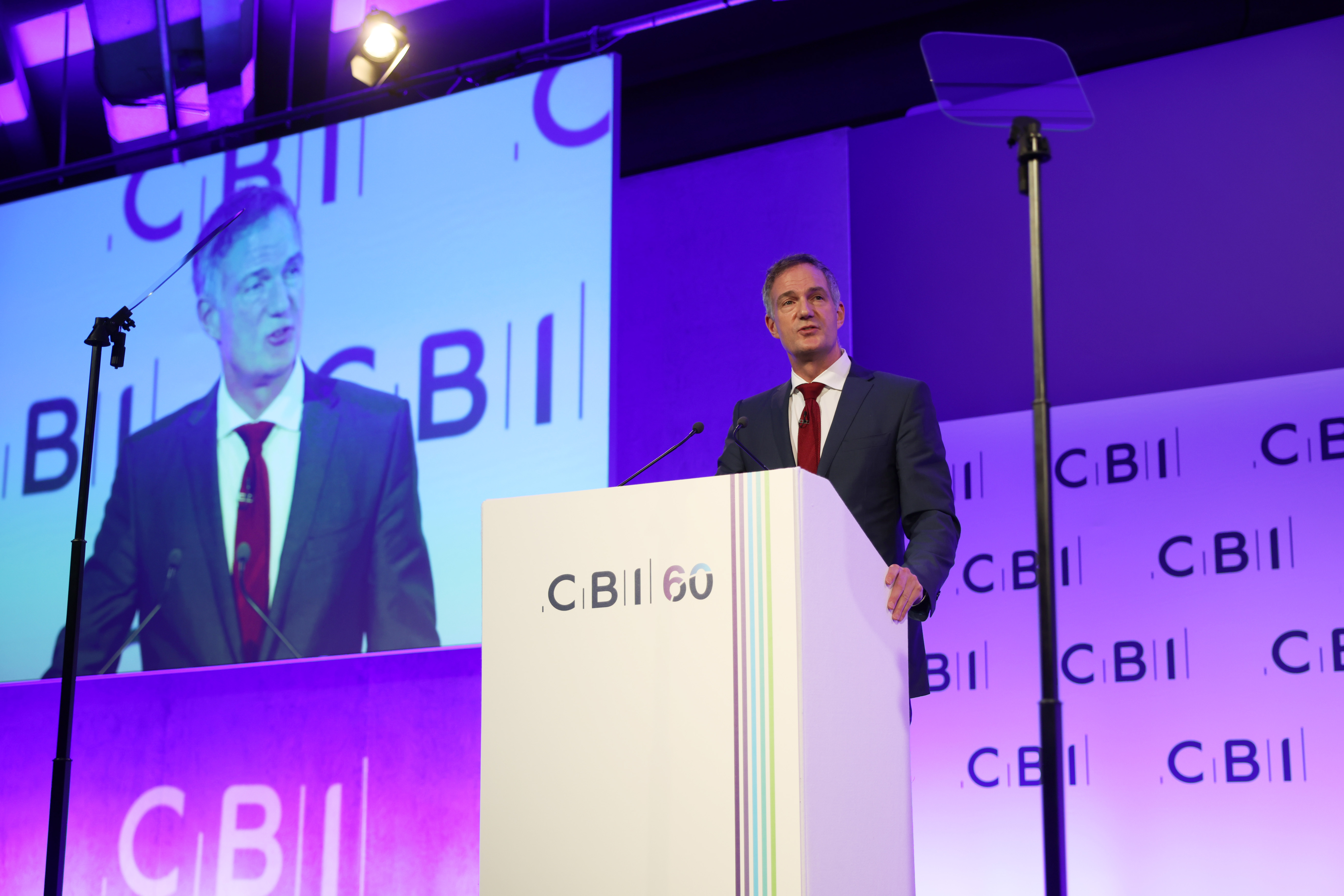 Peter Kyle, the business secretary, addressed business leaders in London