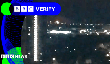 BBC Verify Live: Footage shows major Russian refinery ablaze for second time in a week