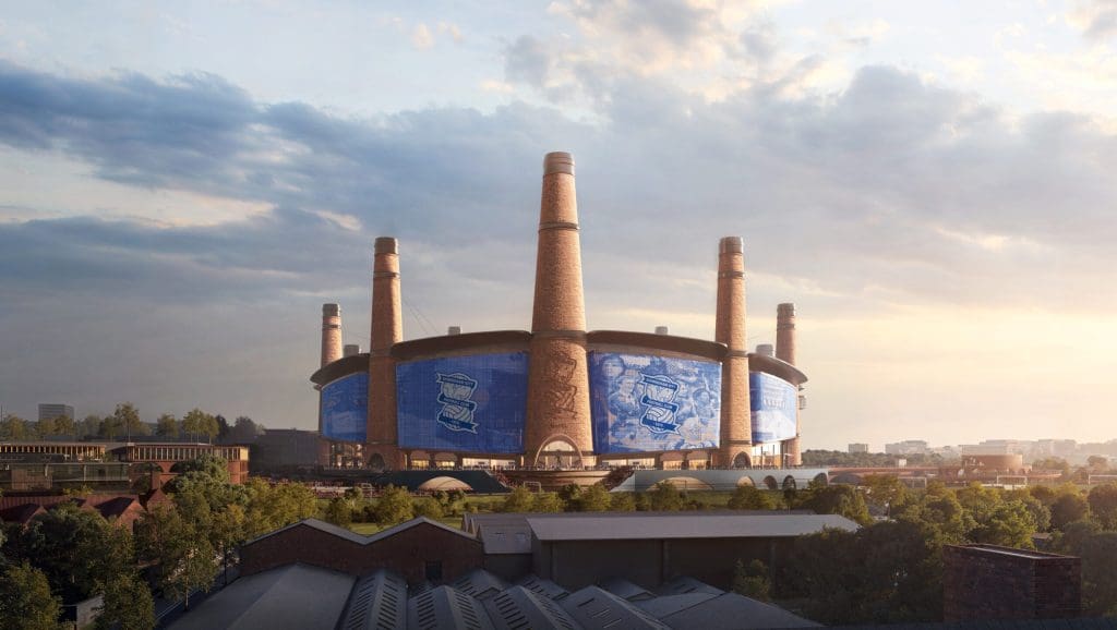 Part of the proposed Birmingham Sports Quarter, the new Birmingham City Football stadium would seat 62,000