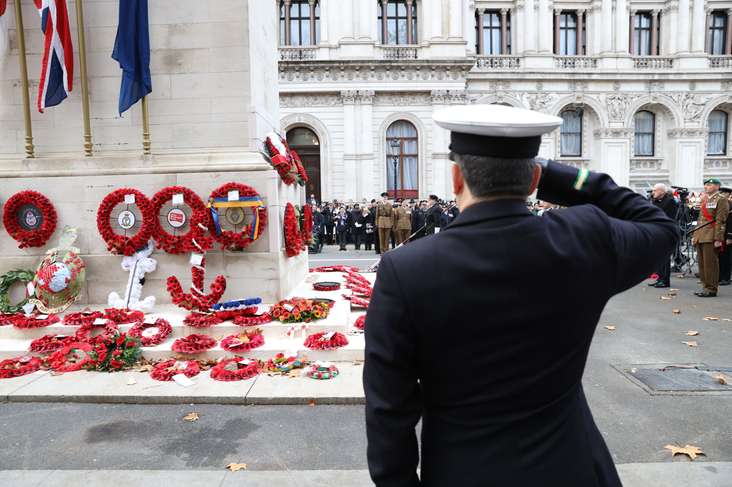 Wreaths were laid for the Jews who served in the wars (Image: Justin Grainge)