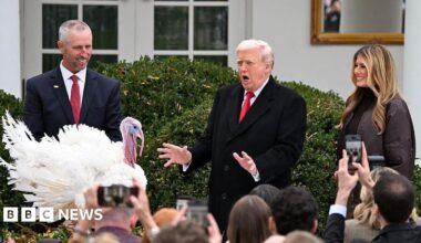 Live updates: Trump pardons turkeys ahead of Thanksgiving