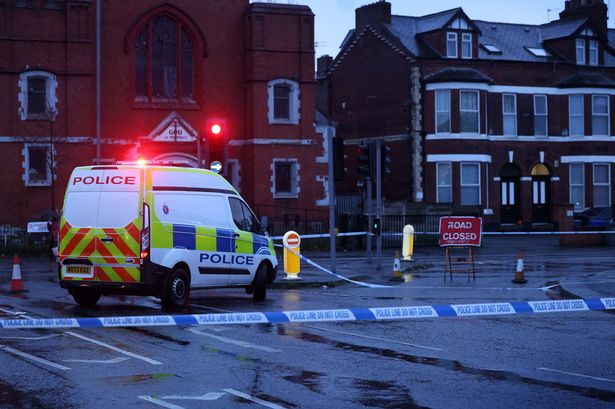 Police at the scene on Dickenson Road