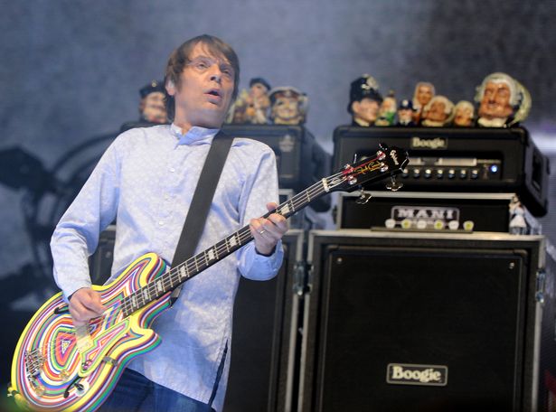 Gary Mounfield of The Stone Roses performs onstage during the 2013 Coachella Valley Music & Arts Festival 