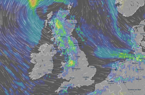 A photo of UK weather maps 
