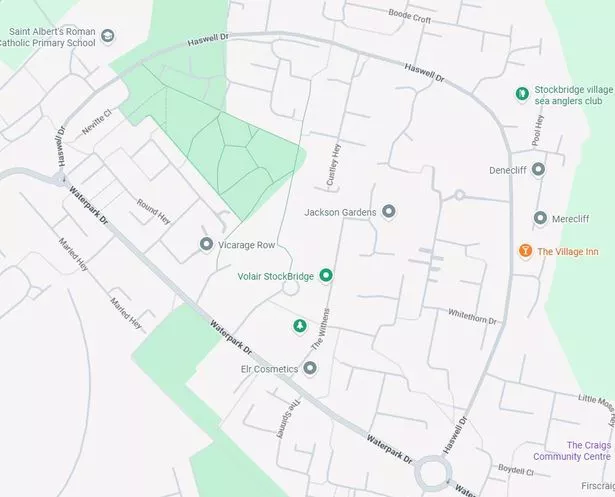 Map of Section 60 boundaries in Stockbridge Village