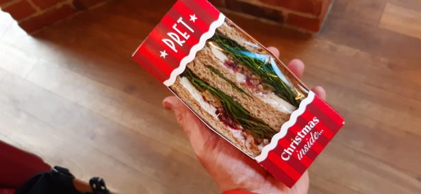 The Christmas Lunch Sandwich - Pret's best seller and a very pleasant surprise 