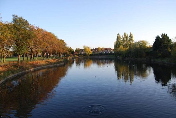 Goodmayes Park has a beautiful lake complete with basketball and tennis courts