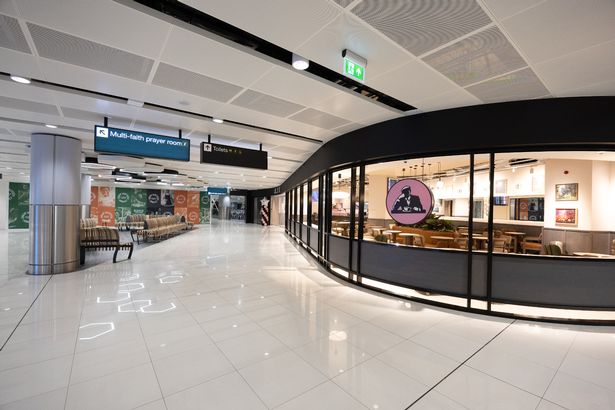 A new section of Manchester Airport's Terminal 2 Depature's Lounge which has already opened to the public