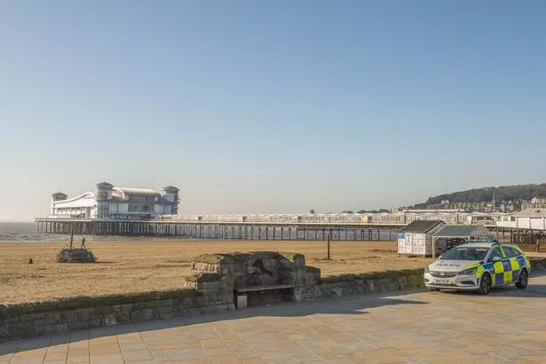 Police in Weston-super-Mare.