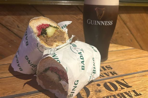 I tried the new Mulligans and Bada Bing Guinness sandwich