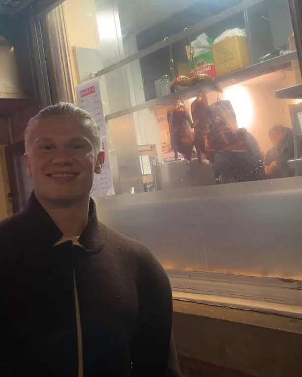 The restaurant said they were 'still buzzing' following Haaland's visit