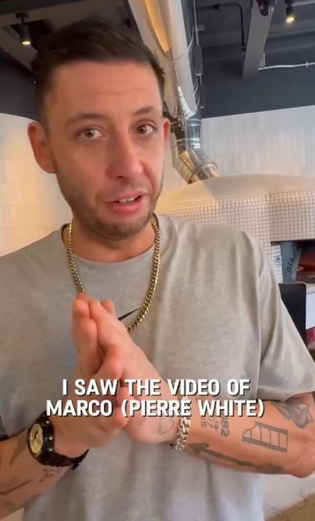 Example visited the Manchester restaurant ahead of his Co-op Live show with JLS on Saturday night