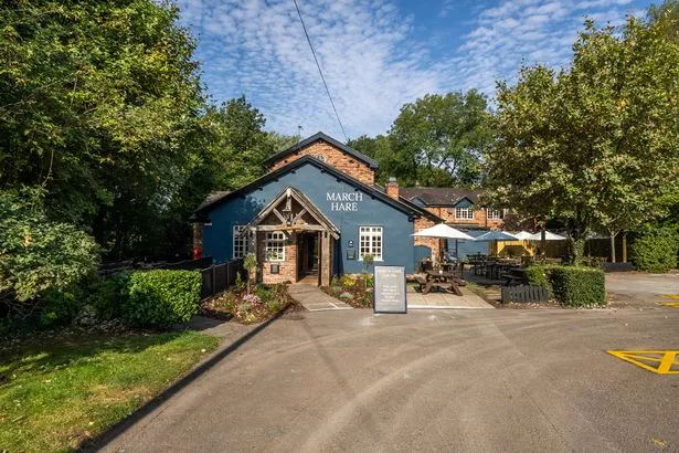 The pub building was designed to look like an old sawmill
