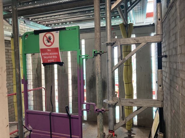 Construction work at Markland House on the Silchester Estate in West London, UK, on October 24, 2025