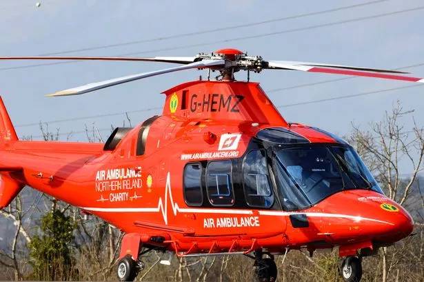 Air Ambulance Northern Ireland - stock image